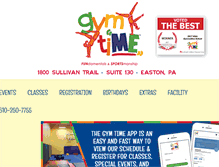 Tablet Screenshot of gymtimepa.com